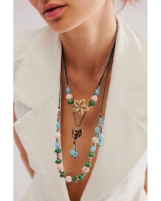 Free People Multicolor We All Adore Layered Necklace