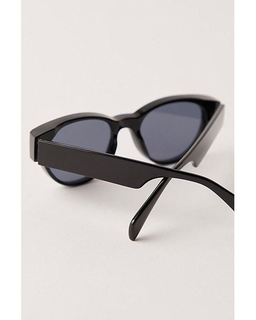 Free People Orange Naya Round Sunglasses