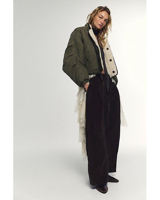Free People Multicolor Hawthorne Reversible Cocoon Jacket