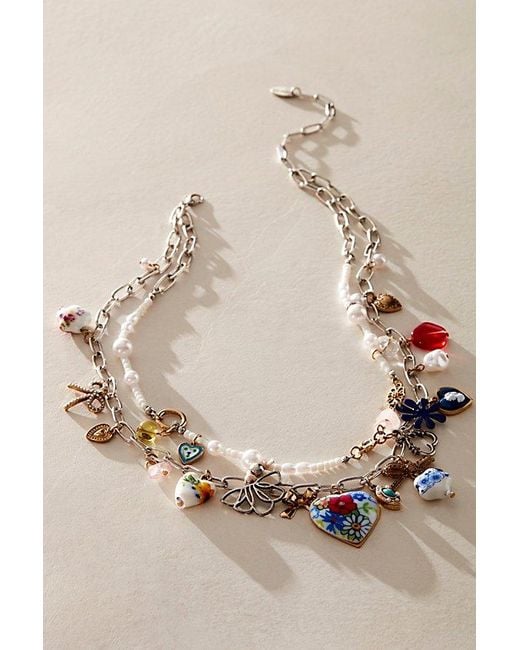 Free People Natural Maxamillion Charm Necklace