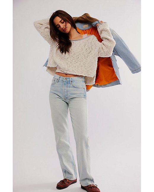 Re/done Multicolor '90S High-Rise Loose Jeans