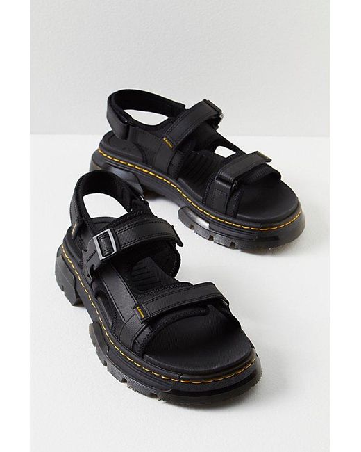 Dr. Martens Forster Ii Sandals At Free People In Black, Size: Us 7