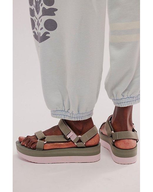 Teva Gray Flatform Universal Sandals