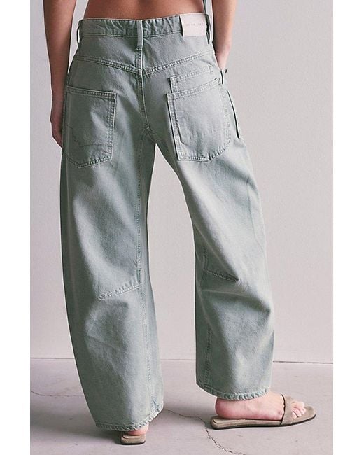 Free People Multicolor Minimalist Moxie Barrel Jeans