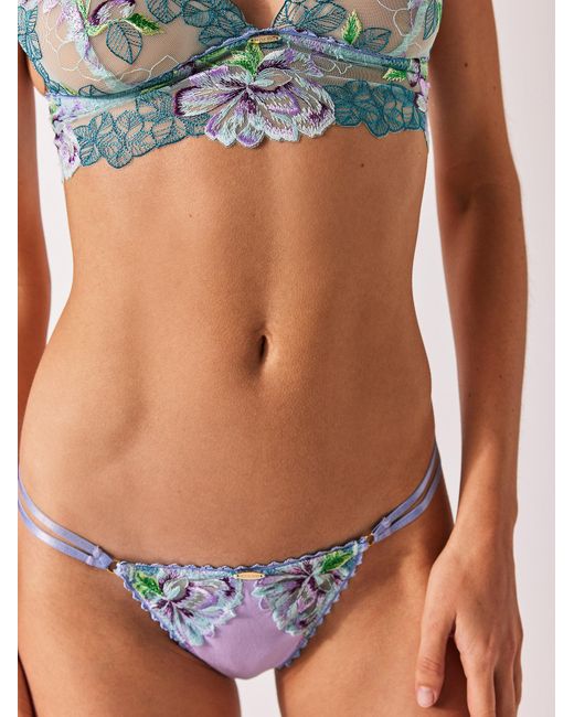 Free People Mae String Undies in Blue