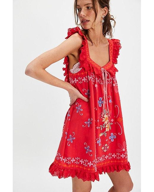 Bali Red Main Squeeze Mini Dress