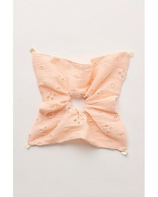 Free People Brown Atalia Square Scrunchie