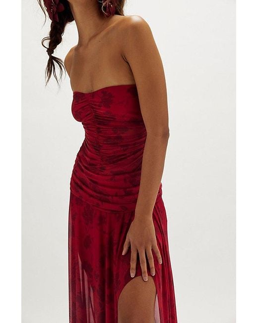Bec & Bridge Fp X Rubi Strapless Maxi Dress in Red | Lyst