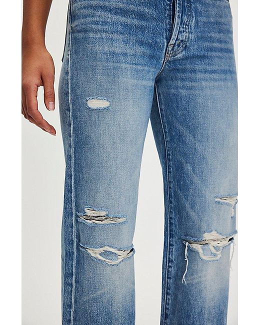 Mother Blue The Rambler Sneak Jeans
