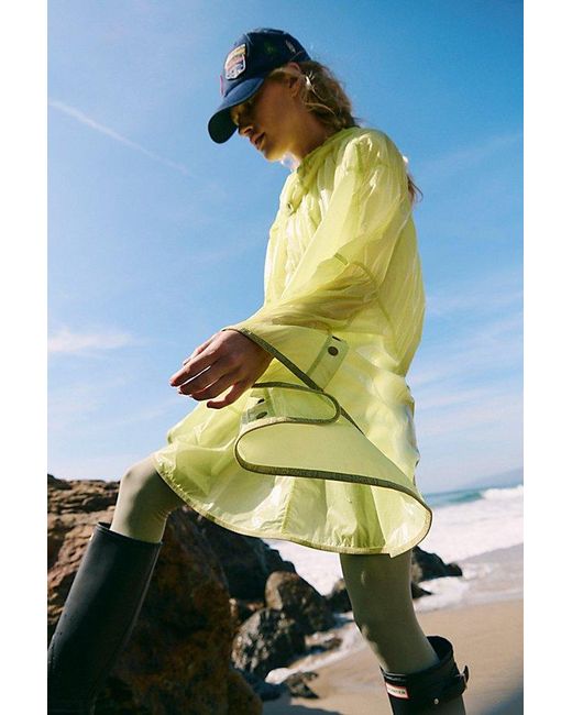 Fp Movement Green Rain Drop Packable Poncho