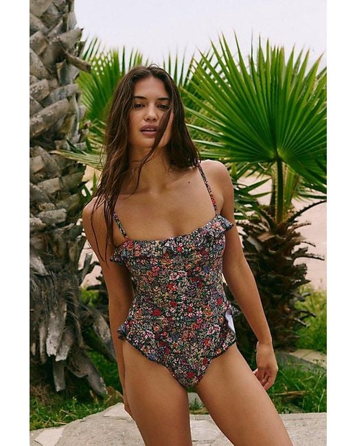 Montce Green Montce Jacelyn Ruffle One-Piece Swimsuit By