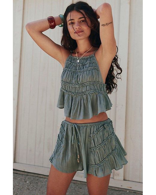 free-est Blue Angelina Short Set By