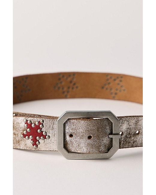 Free People Brown Starcrossed Studded Belt