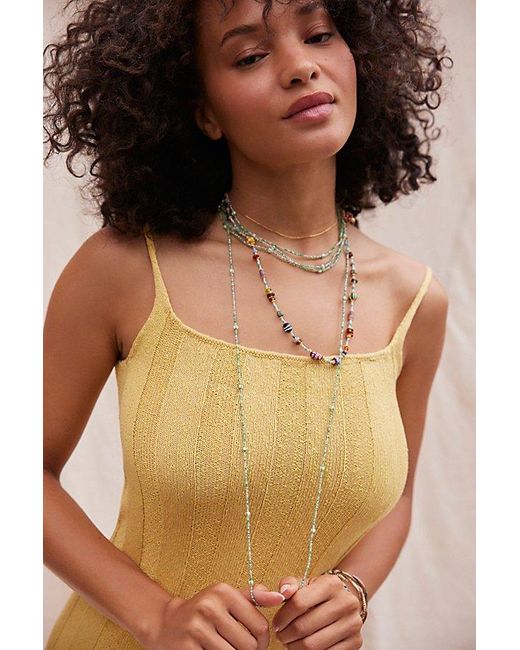 Free People Gray Summer Dive Necklace