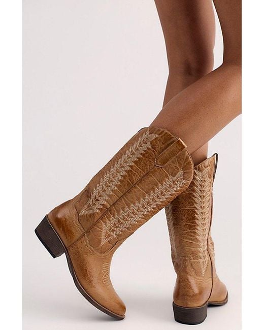 Matisse Blue Appaloosa Vegan Western Boots By