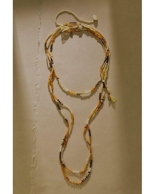 Free People Multicolor Muse Semi-Precious Exaggerated Beaded Necklace