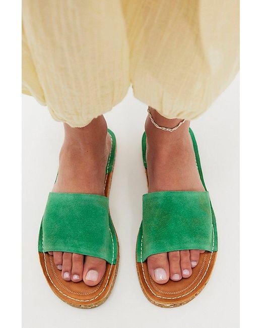 free-est Yellow Sunrise Slide Sandals