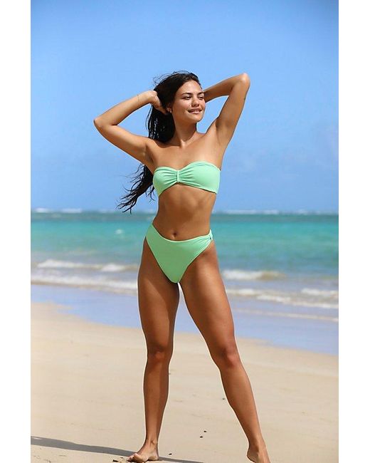 Toast Blue Signature Cinch Bikini Bottoms