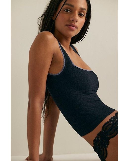 Intimately By Free People Blue Sweet Point Seamless Cami By