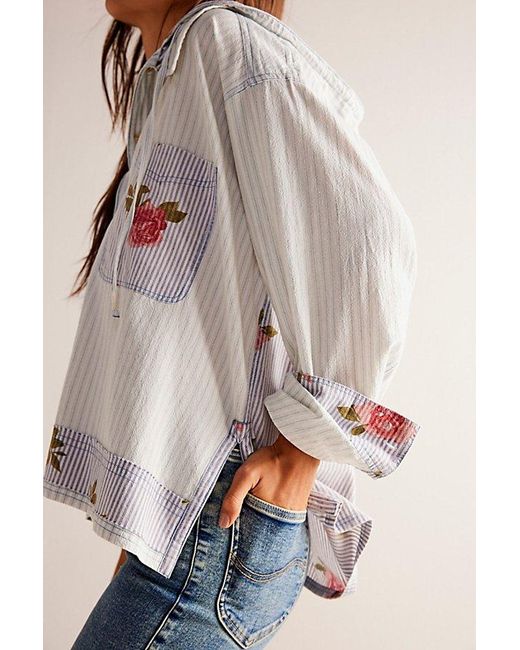 Free People Natural We The Free About To Slide Hoodie Shirt