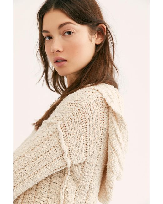 Free people cream sweater top