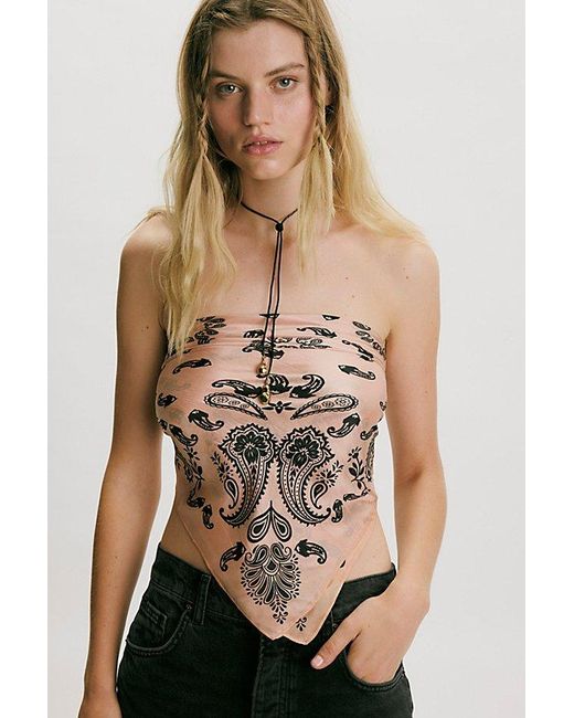 Free People Multicolor So Silk Printed Bandana