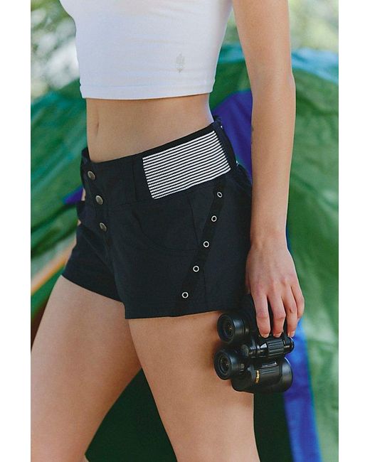 Fp Movement Green Cascade Mini Shorts