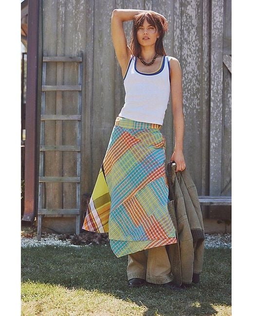 Free People Multicolor Rivoli Midi Skirt