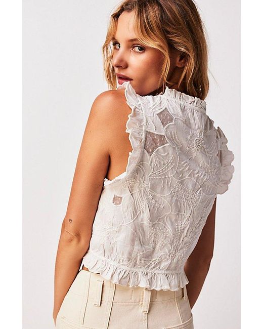 Free People White All The Ways Top