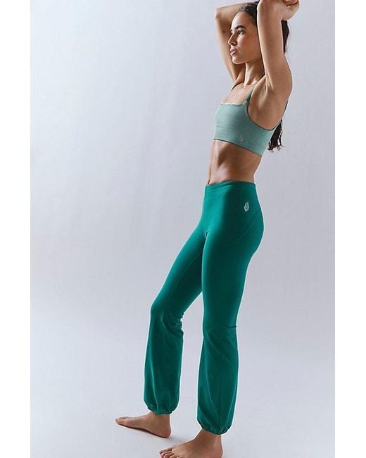 Fp Movement Green Let's Bounce Bubble Pants