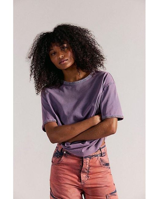 Free People Red Bad Habit Tee