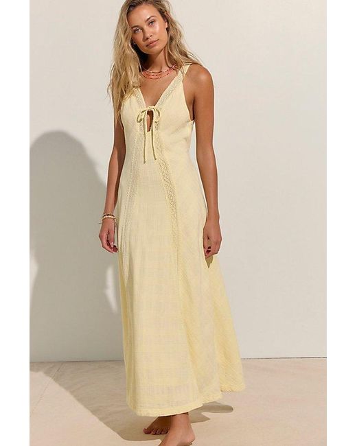 free-est Natural Adela Maxi Dress By