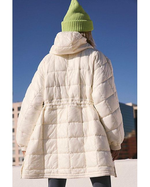 Fp Movement White Patricia Packable Poncho Puffer