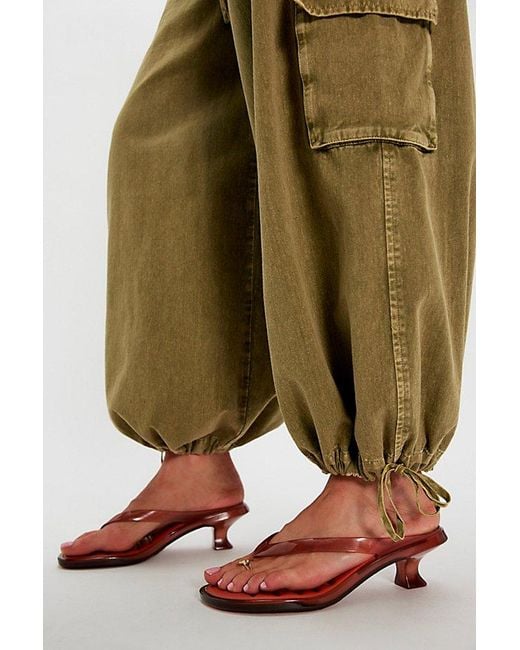 Melissa Green Flip Flop Kitten Heels