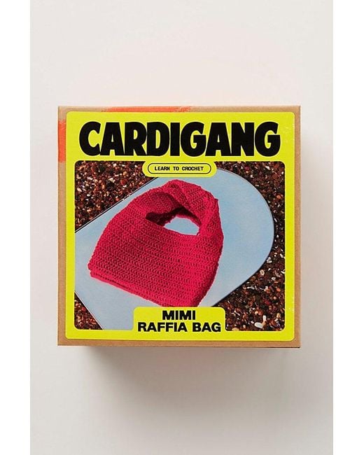 Cardigans Pink Mimi Raffia Bag Crochet Kit