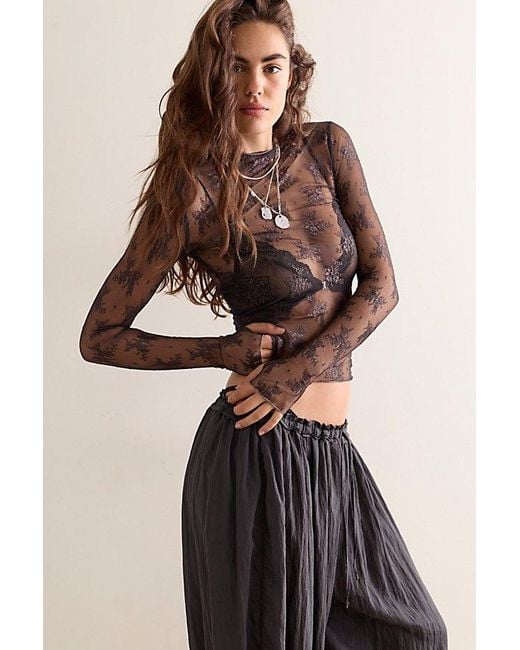 Intimately By Free People Brown Lady Lux Layering Top By