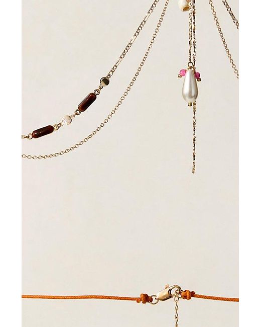 Free People Blue Alfi Bikini Chain