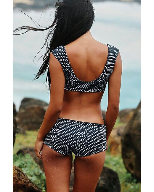 DOS GARDENIAS Orange Bobbi Surf Bottoms