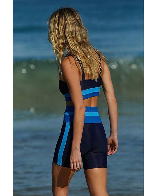 Beach Riot Samantha Surf Shorts At Free People In Blue/navy, Size: Medium
