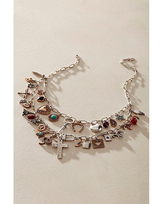 Free People Natural Maxamillion Charm Necklace