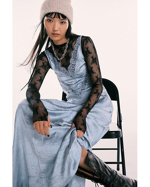 Free People Blue Maybe Forever Maxi Dress