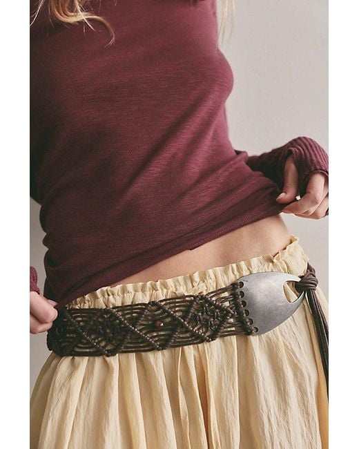 Free People Brown Tinsley Long Sleeve Top