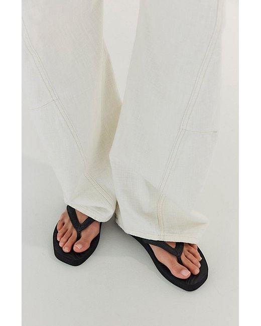 Sleeper Black Tapered Platform Flip Flops