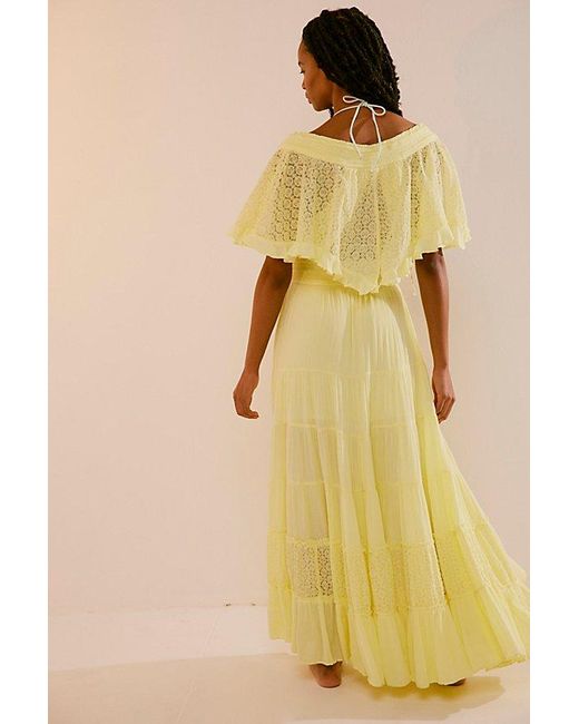 Free People Yellow Dancing On Air Maxi