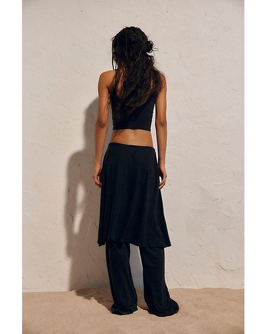 free-est Blue Gauzy Knit Skants Top By