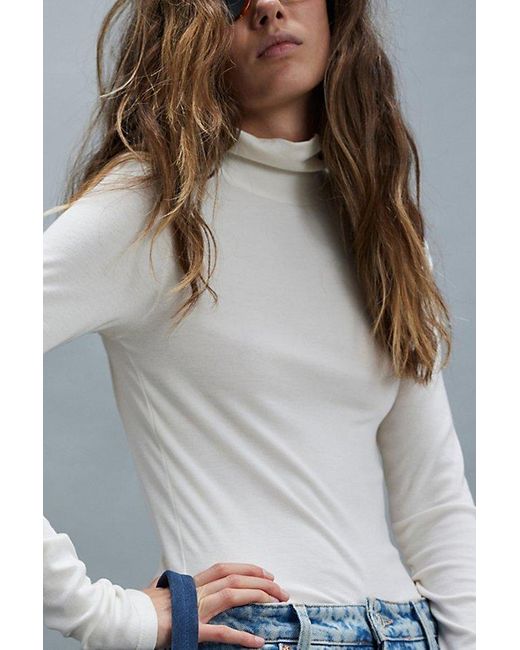 Free People We The Free Good Good Turtleneck in White Lyst