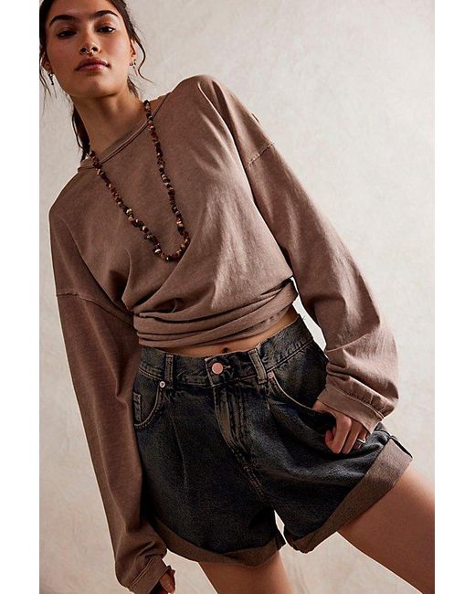 Free People Brown We The Free Danni Shorts