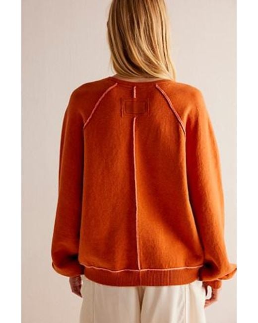 Free People Midnight Pullover At Free People In Cinnamon Combo, Size: Xs in  Orange
