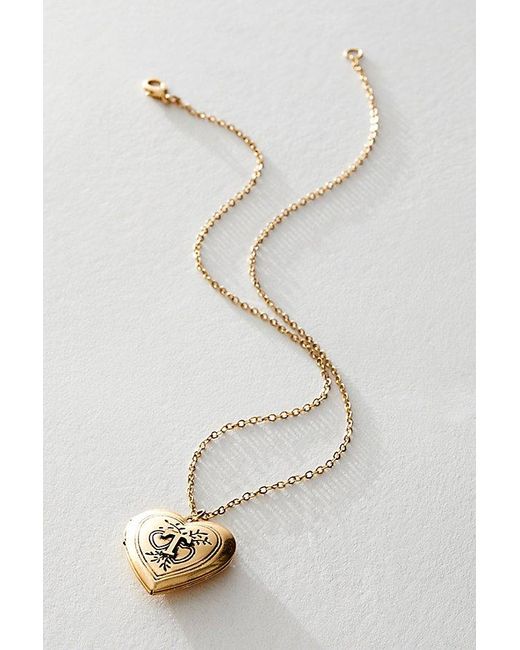 Free People White Monogram Necklace At In T