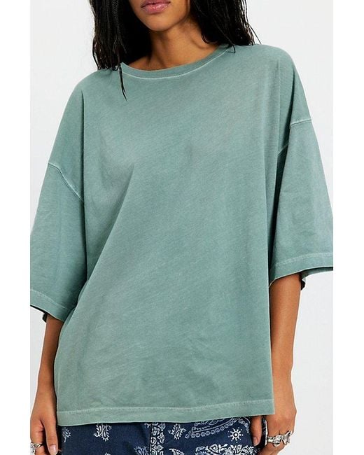 Free People Green Perfect Oversized Tee